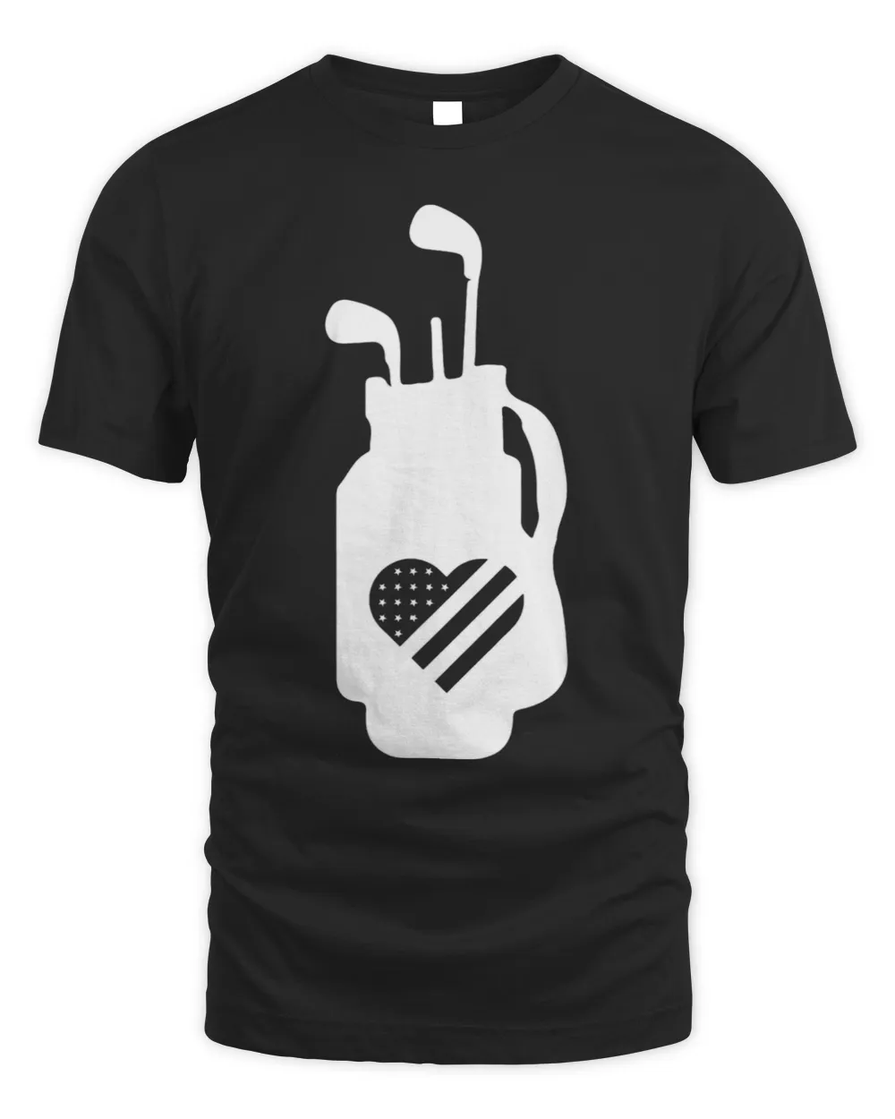Mens Retro American Flag Golf Bag Clubs Golfer Funny Golf Club
