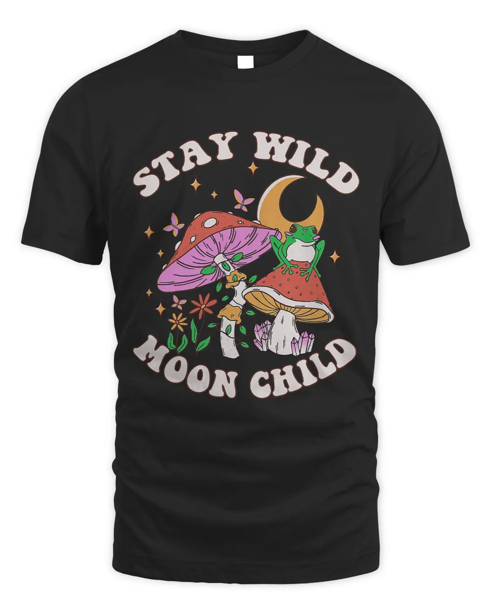 Retro Stay Wild Moon Child Frog Mushroom outfit