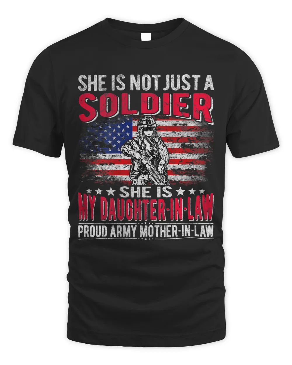 My DaughterInLaw Is A Soldier Proud Army MotherInLaw Tee