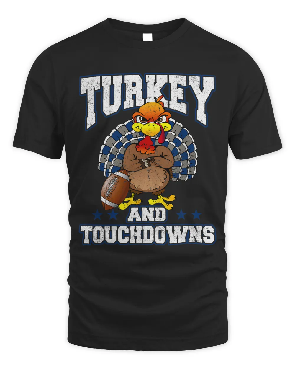 Turkey and Touchdowns Football Thanksgiving Game Day