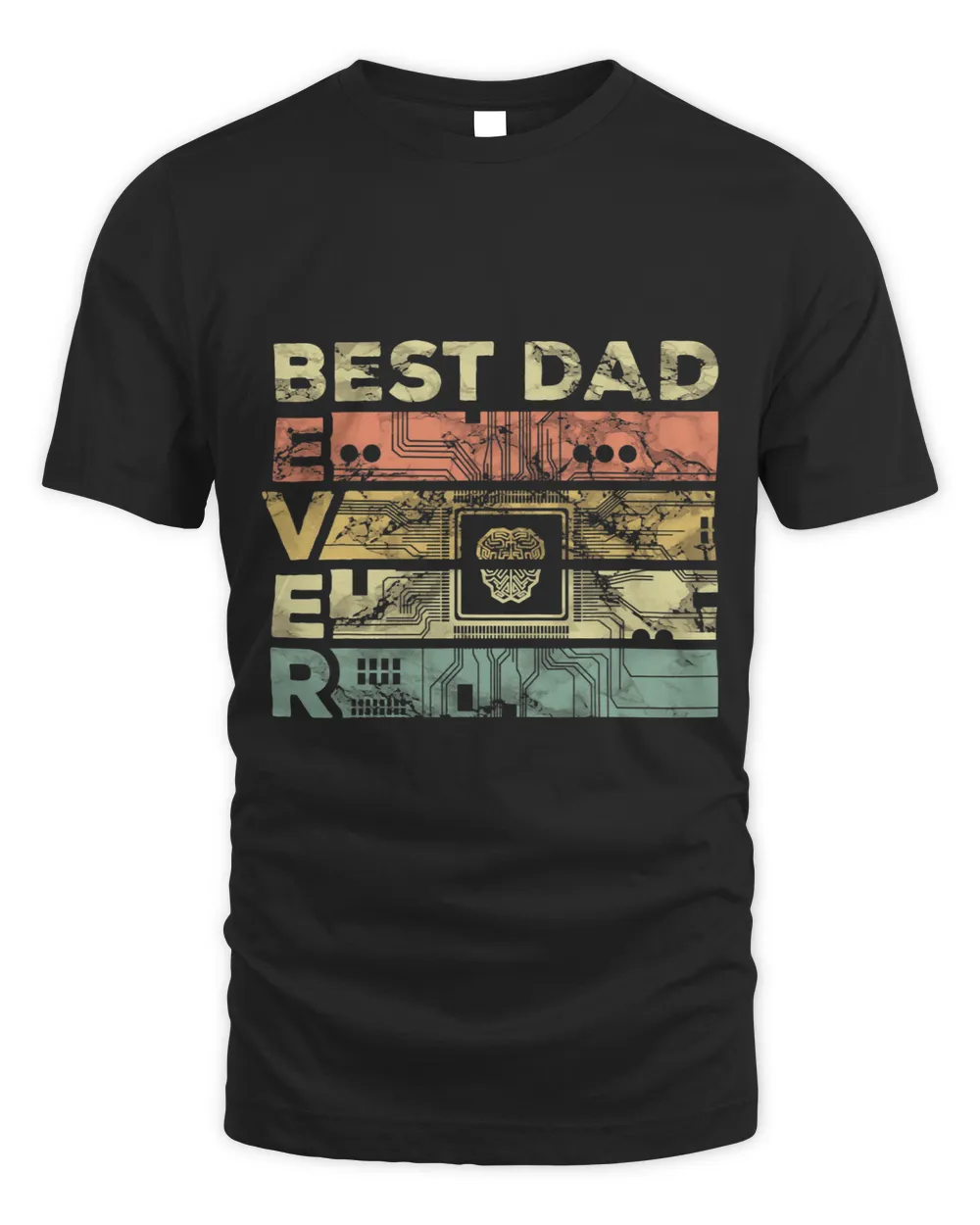 Mens Best Electronics Dad Soldering Father Programming Unisex Standard T-Shirt black s