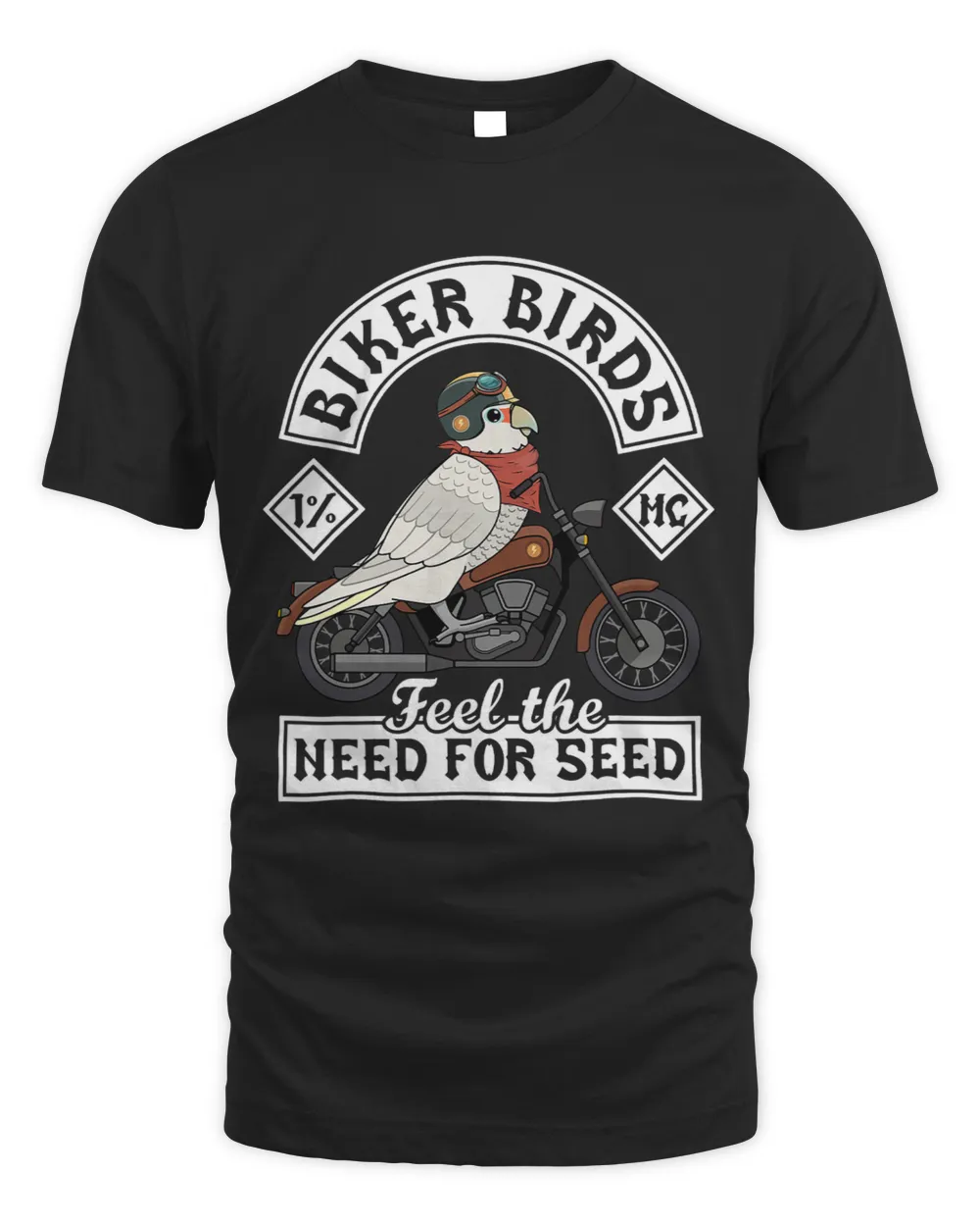Biker Birds I Need For Seed I Goffins Cockatoo