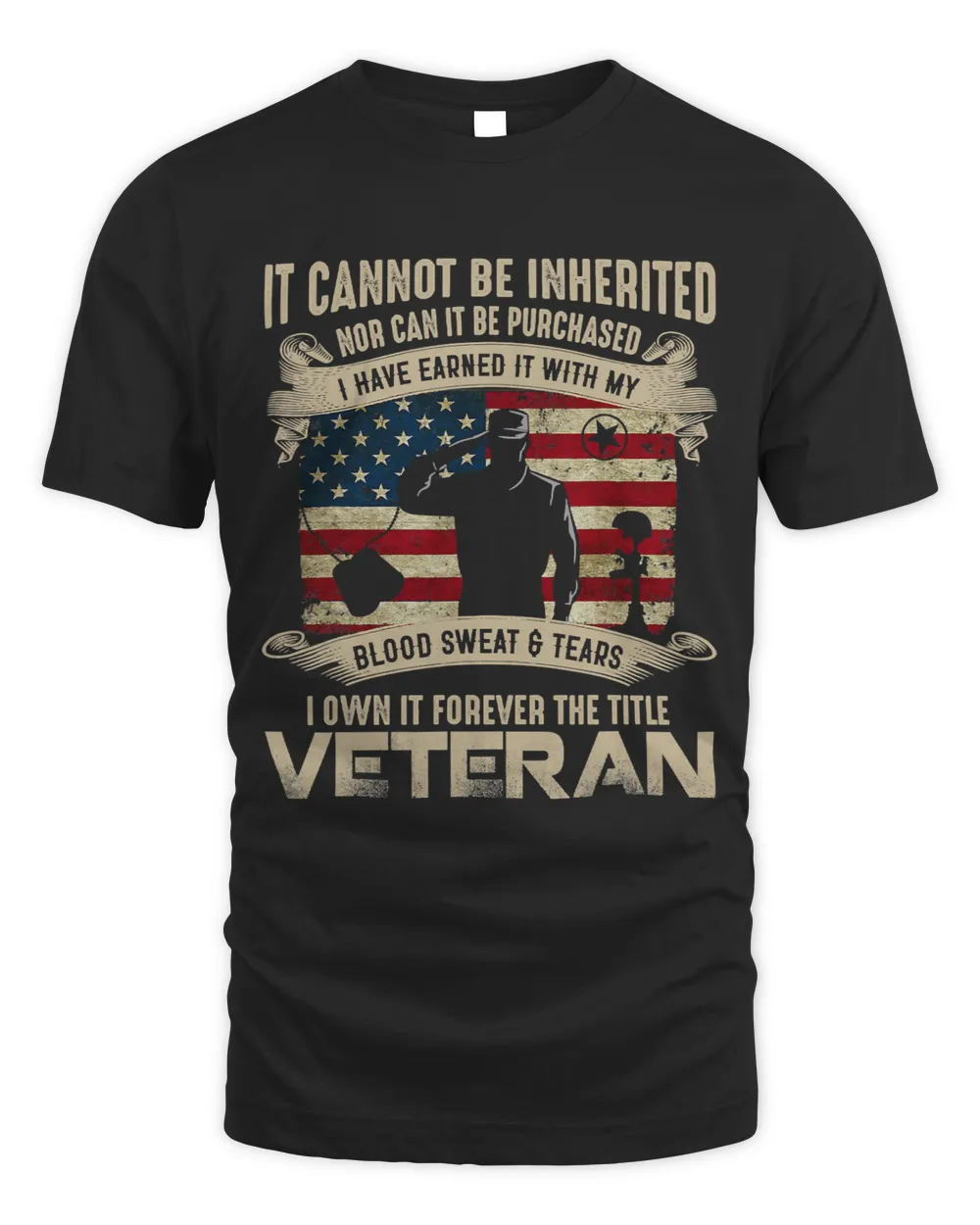Mens It Cannot Be Inherited Nor Can It Be Purchased 367 Unisex Standard T-Shirt black s