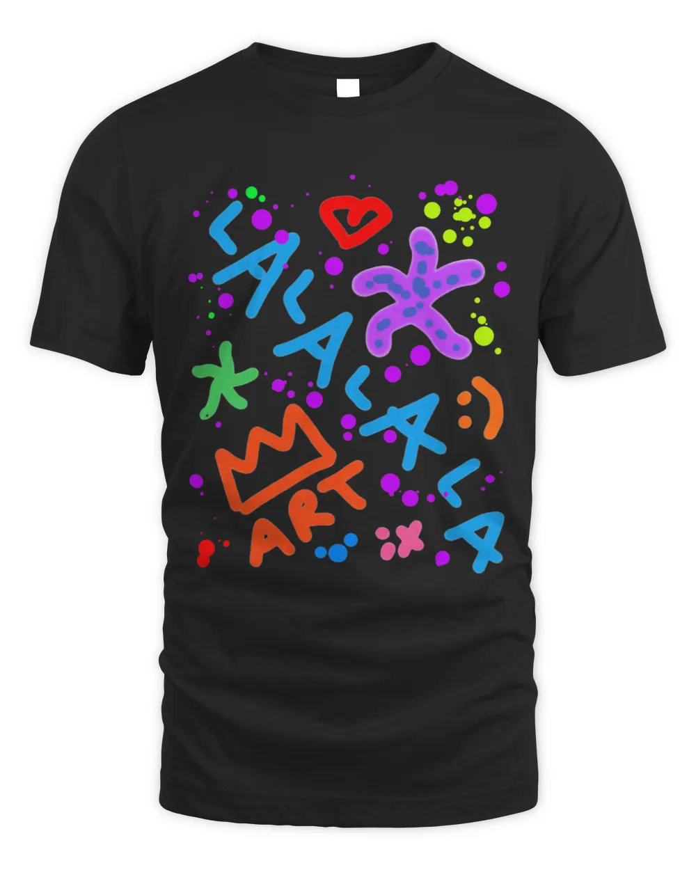 Graffiti Art Fuck Love Fun Coloured Unisex Standard T-Shirt black s