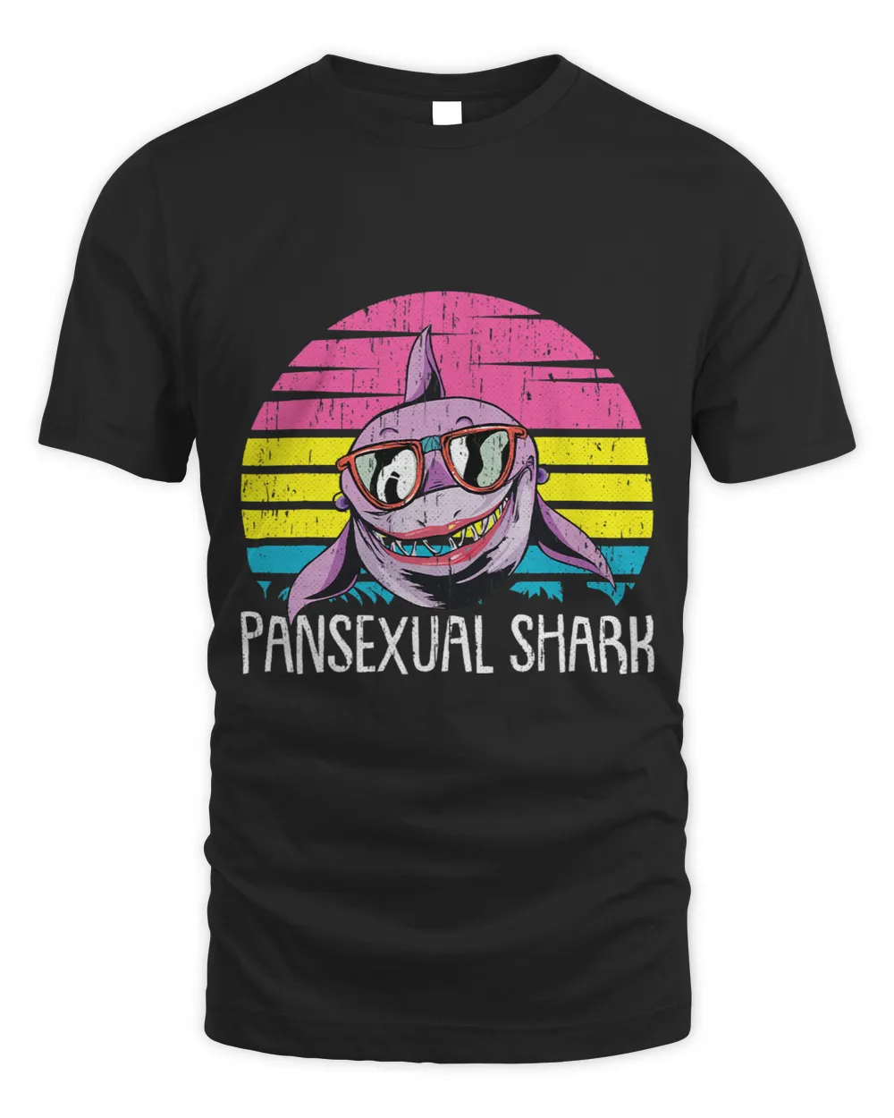 Shark Pan sexual Pride Retro Ocean Animal LGBT Q Ally