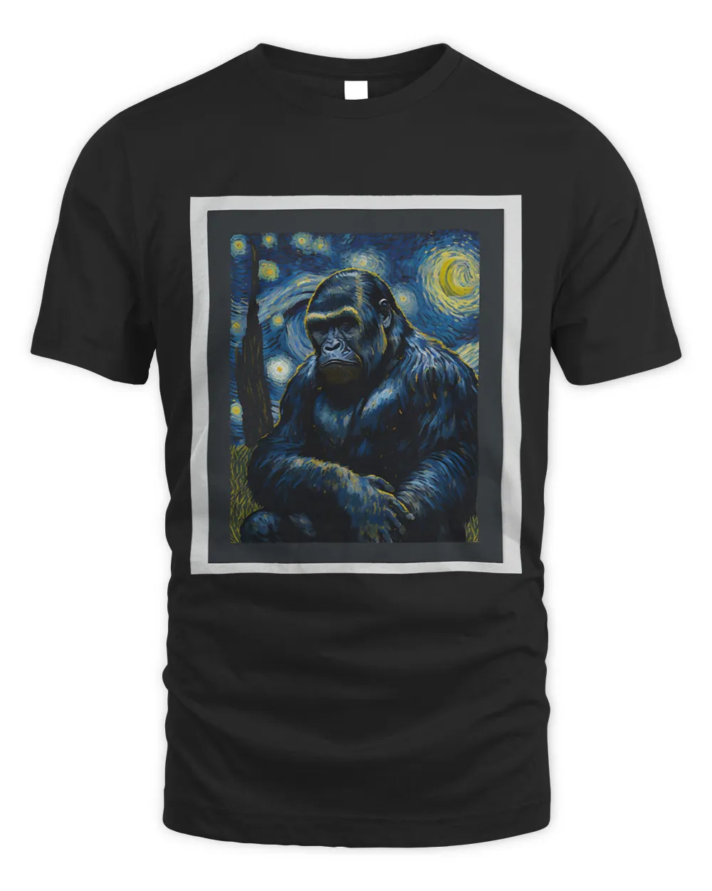 Starry Night Vincent Van Gogh Painting Gorilla