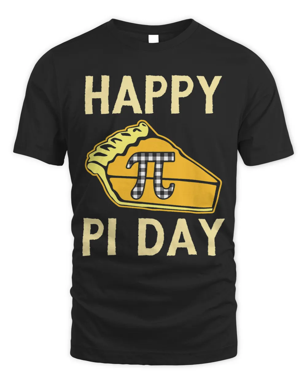 Happy Pi Day Shirt Pi Digits Pie Cake Pi Buffalo Plaid Style Unisex Standard T-Shirt black s