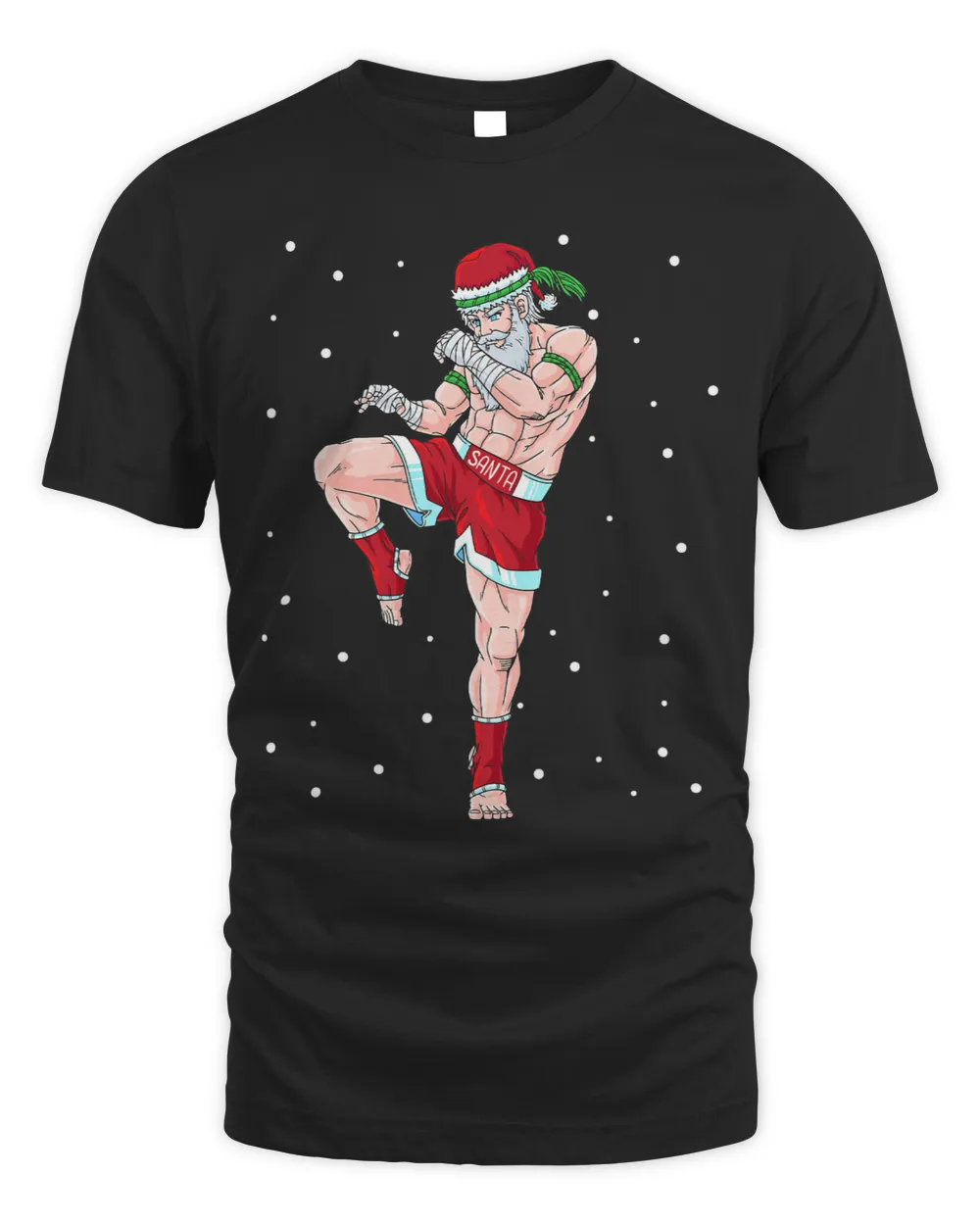 Funny Muay Thai Santa Claus Martial Arts Christmas