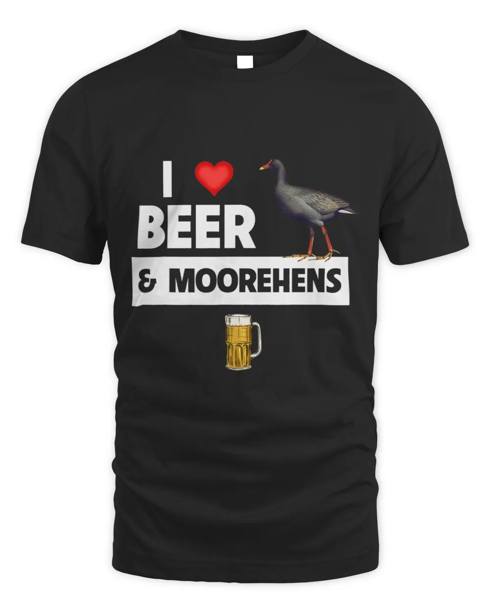 I Love Beer and Moorehens Bird Watching Drinking Camping Fun