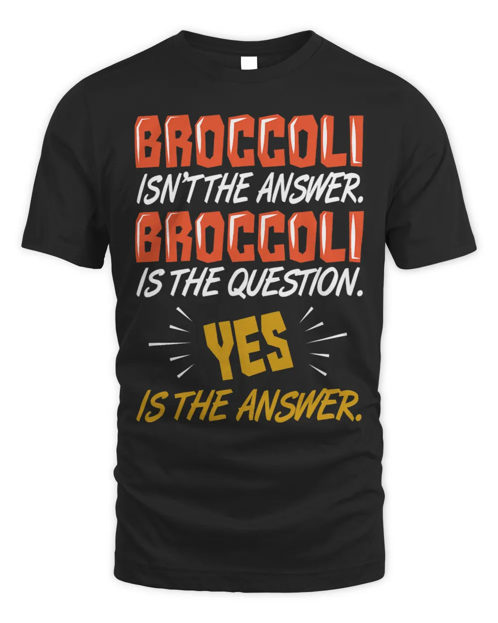 Broccoli is the Question Yes Answer Funny