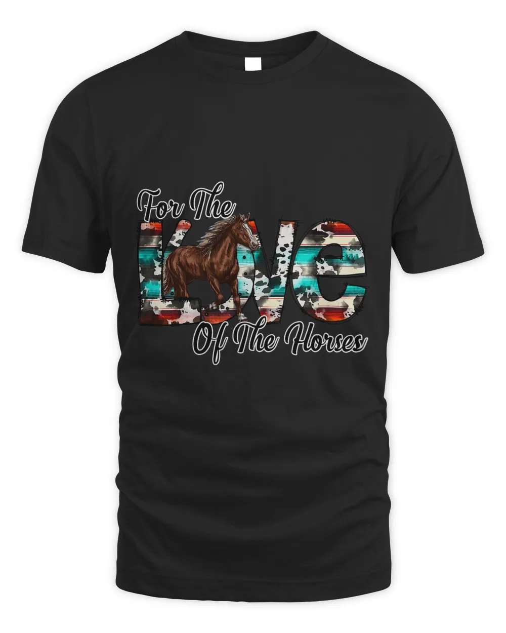 Turquoise Cowhide For The Love Of Horses Mom Western Country