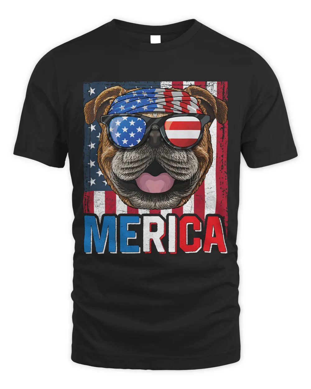 English Bulldog Merica 4th of July Dog American Puppy 340