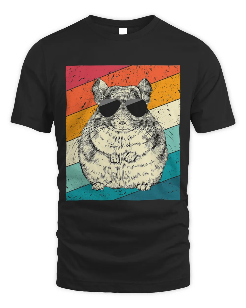 Retro Vintage Chinchilla with Sunglasses Animal Lovers