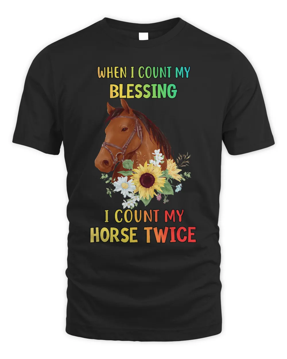 Count My Blessing Count My Horse Funny Saying Novelty