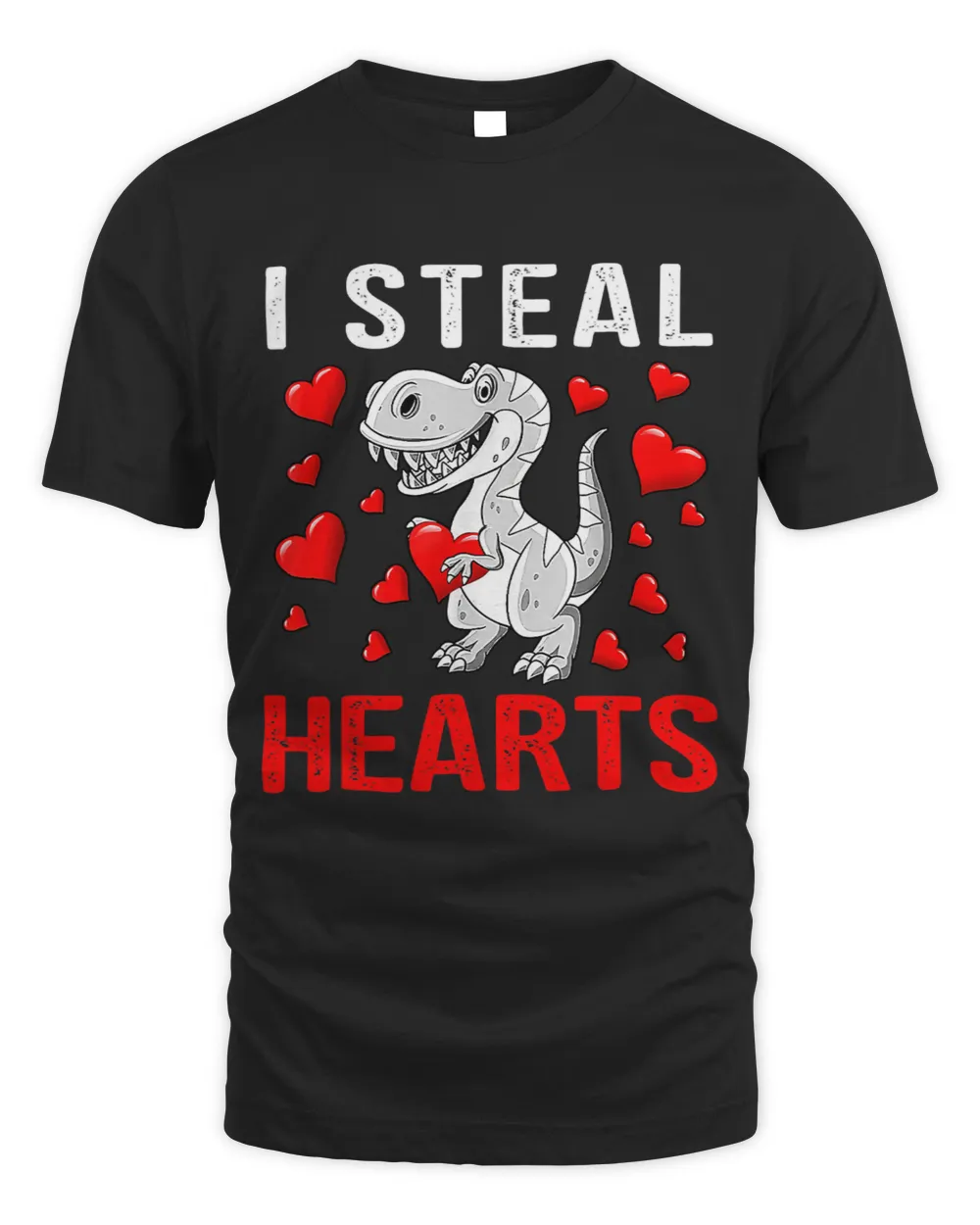 Valentines Day Dinosaur I Steal Hearts Boys Men Love T rex