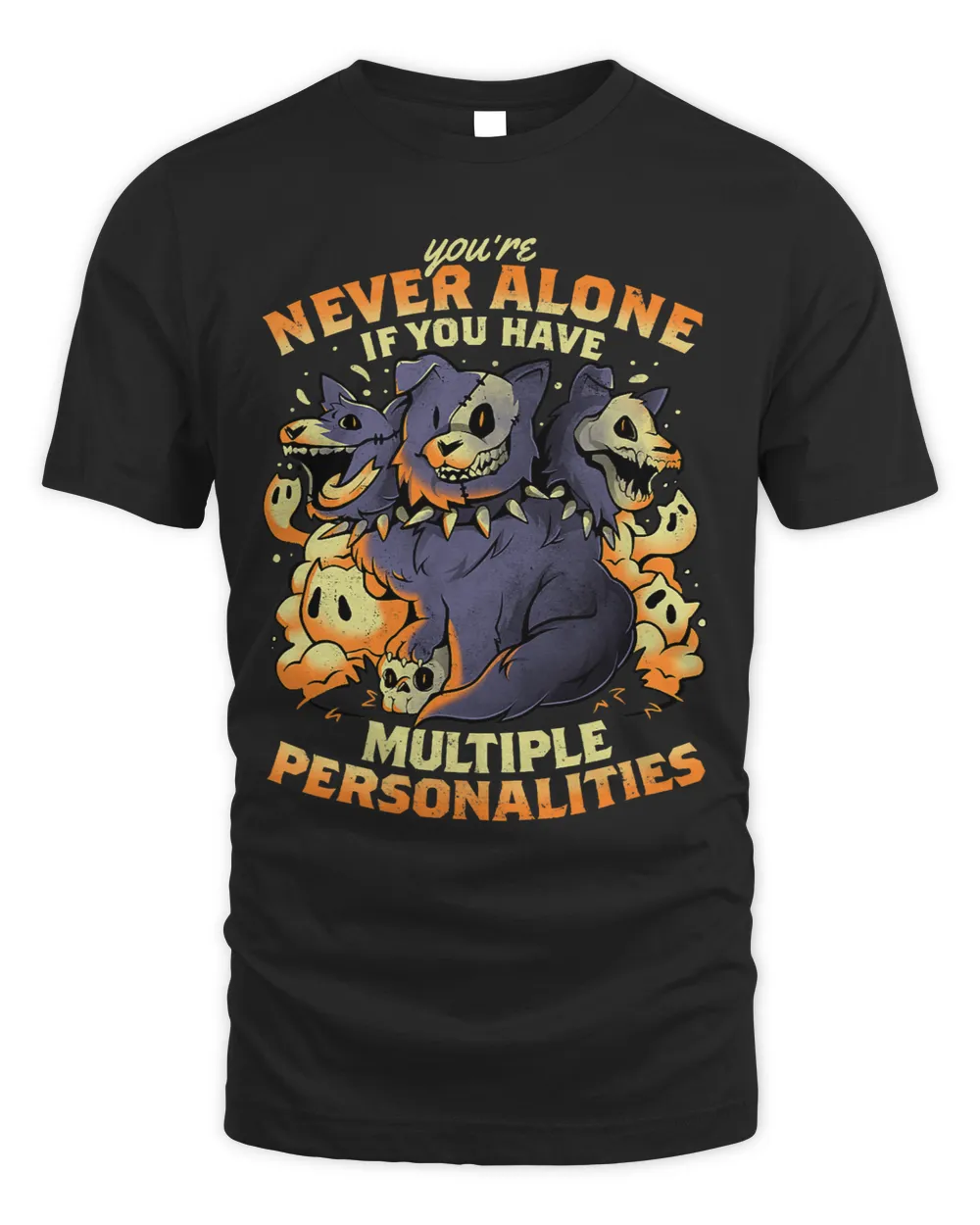 Halloween Multiple Personalities Funny Hound Dog Sarcastic612