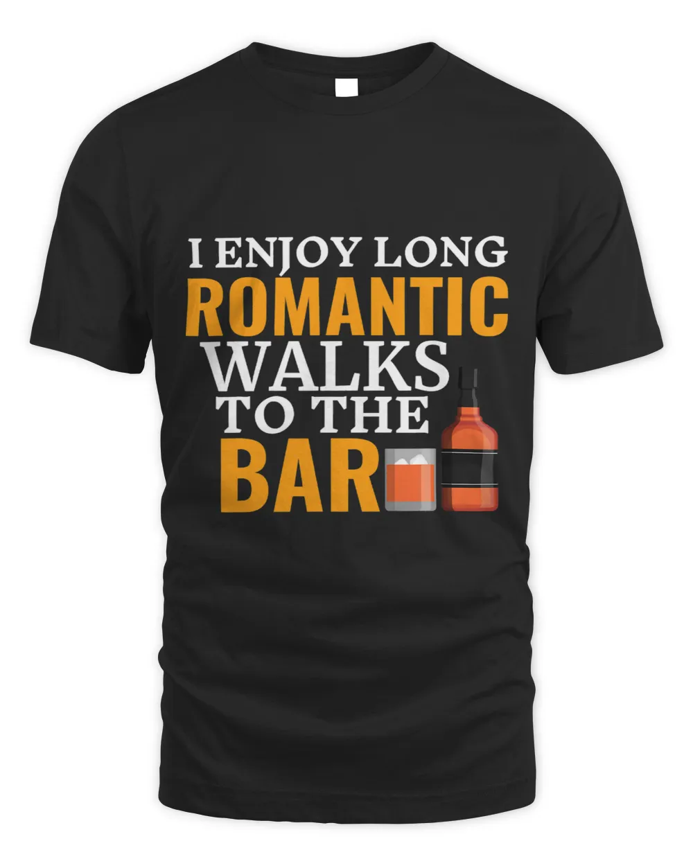 I Enjoy Long Romantic Walks To The Bar Funny Bartender Pub