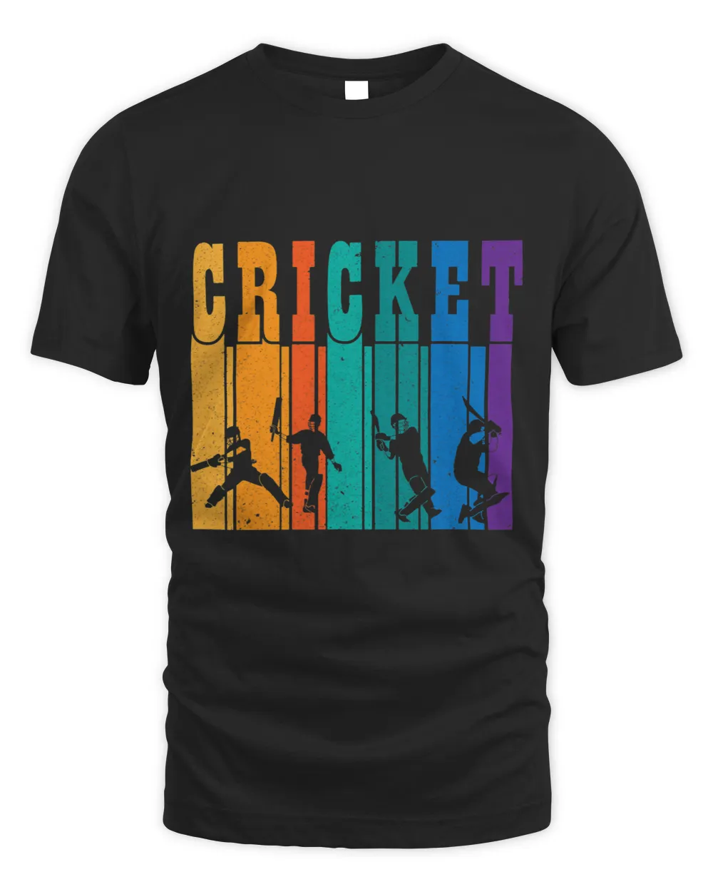 Retro Cricket Players I Vintage Colors Cricket