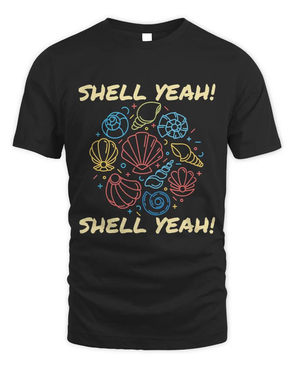 Cool shell design Shell Yeah Unisex Standard T-Shirt black s