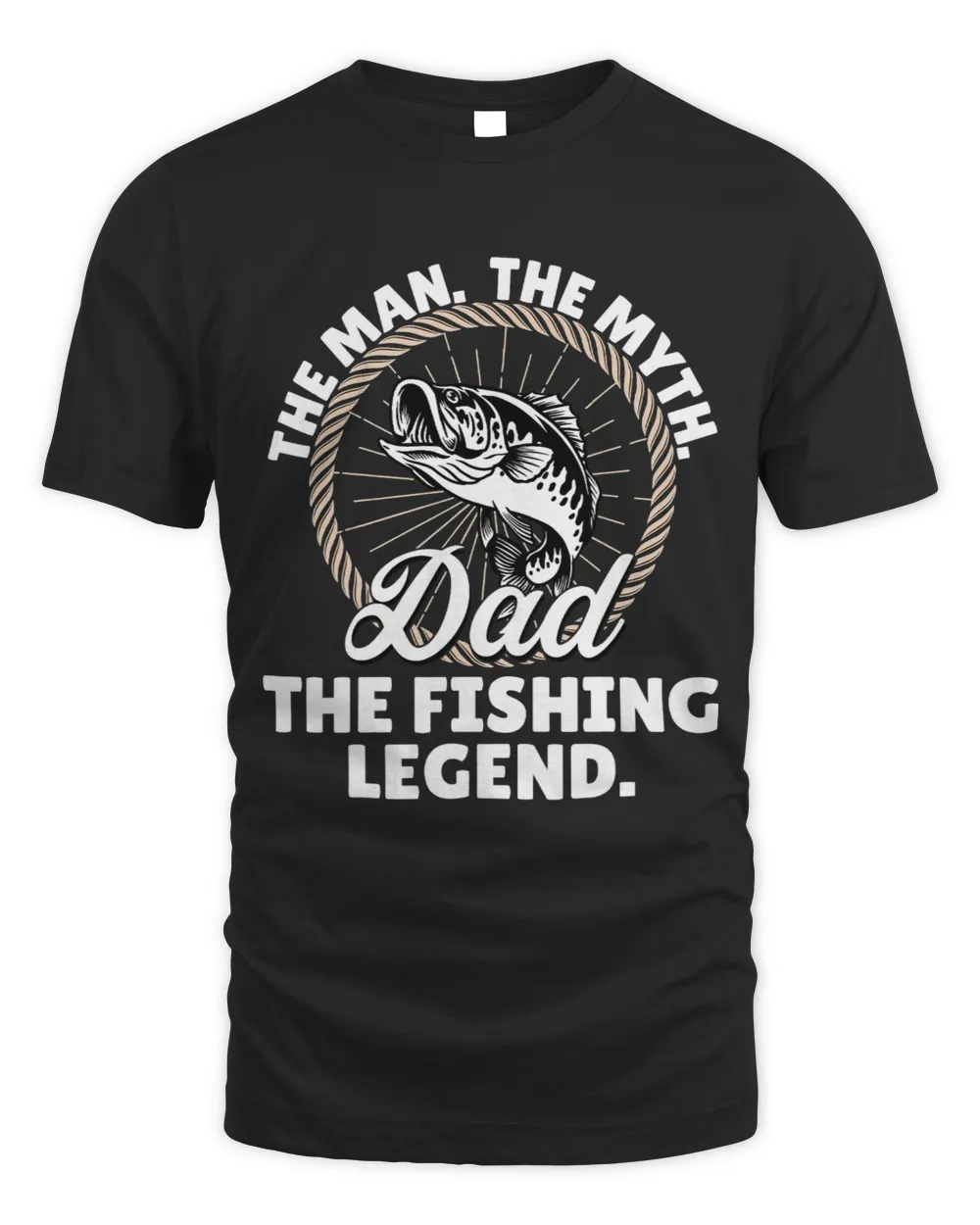 man myth dad the legend Fishing Fish Fisherman Funny