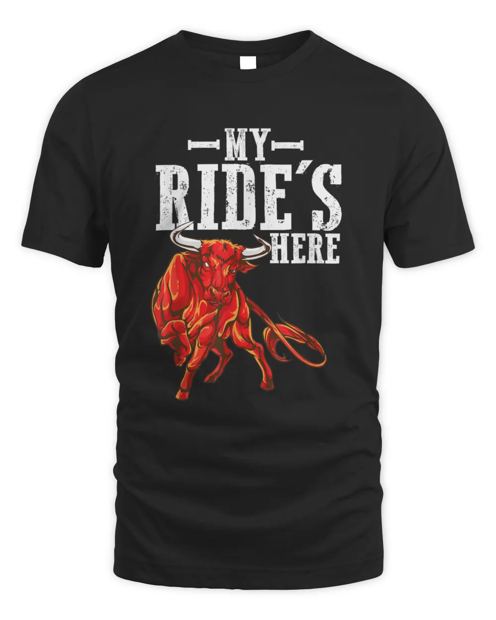Bull Riding PBR Rodeo Bull Riders Unisex Standard T-Shirt black s