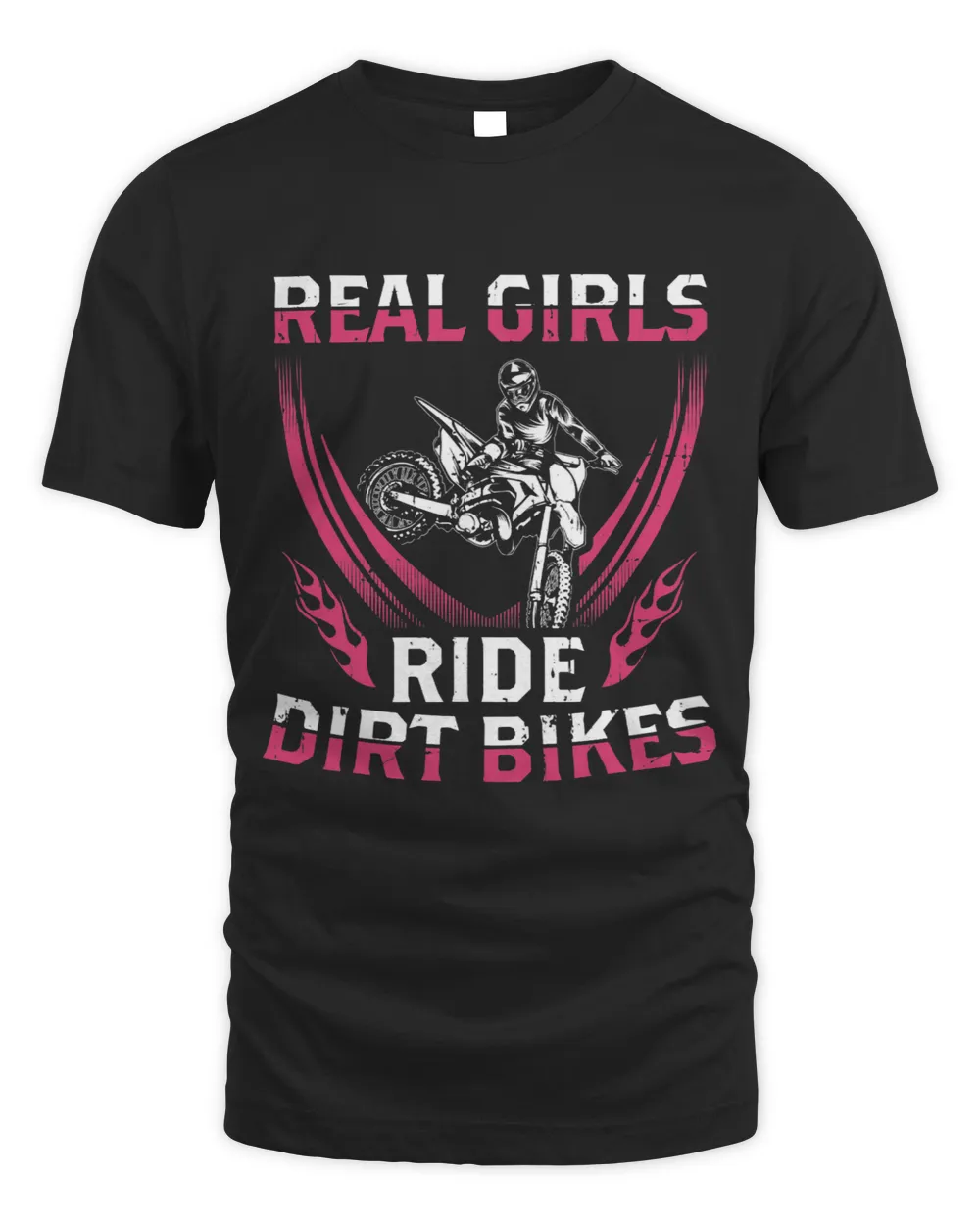 Real Girls Ride Dirt Bikes Funny Motocross Design