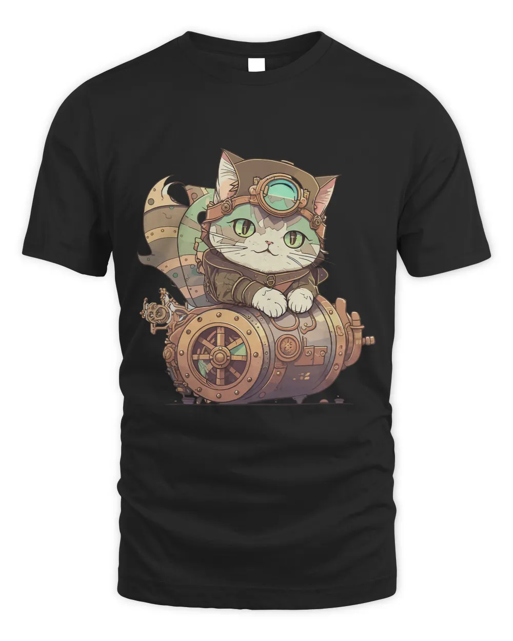 Cute Cat Kitty Kitten Steampunk Anime Cartoon Kids Children