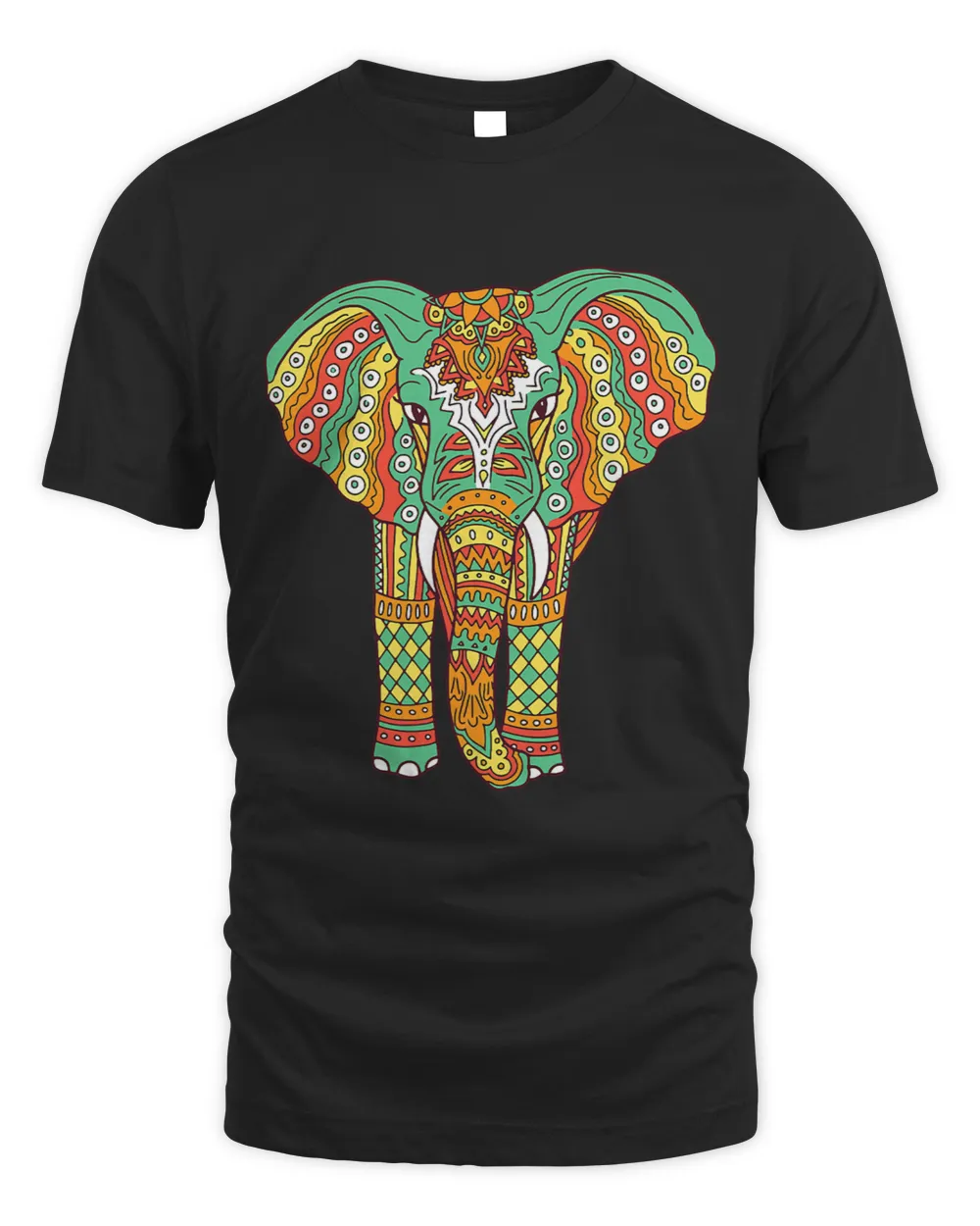 Cute Elephant Mandala for Elephant Colorful Pop Art Style