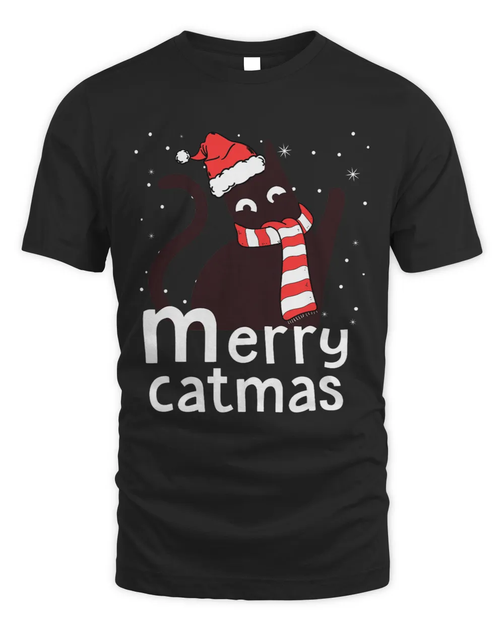 Merry Catmas Funny Black Cat funny Merry Christmas