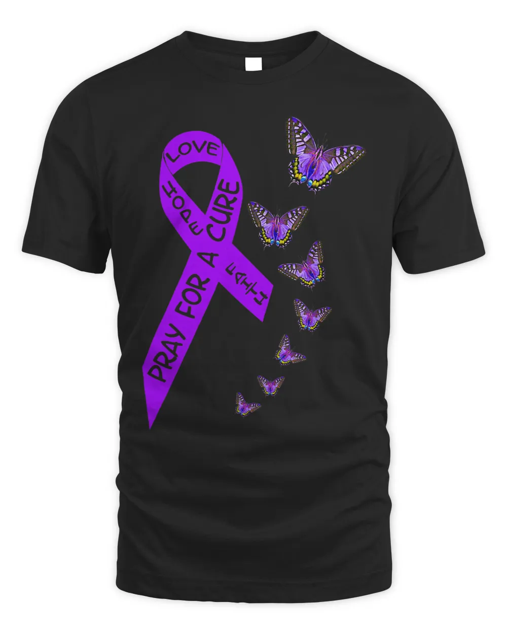 Pancreatic Cancer Awareness Women butterfly Religious