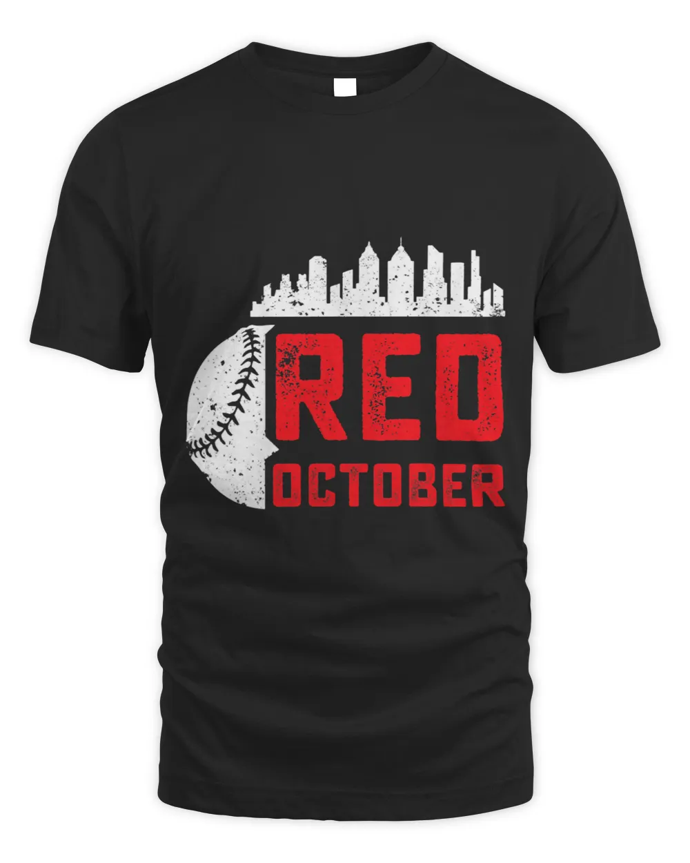 Red October Philly Philadelphia Baseball Retro Skyline