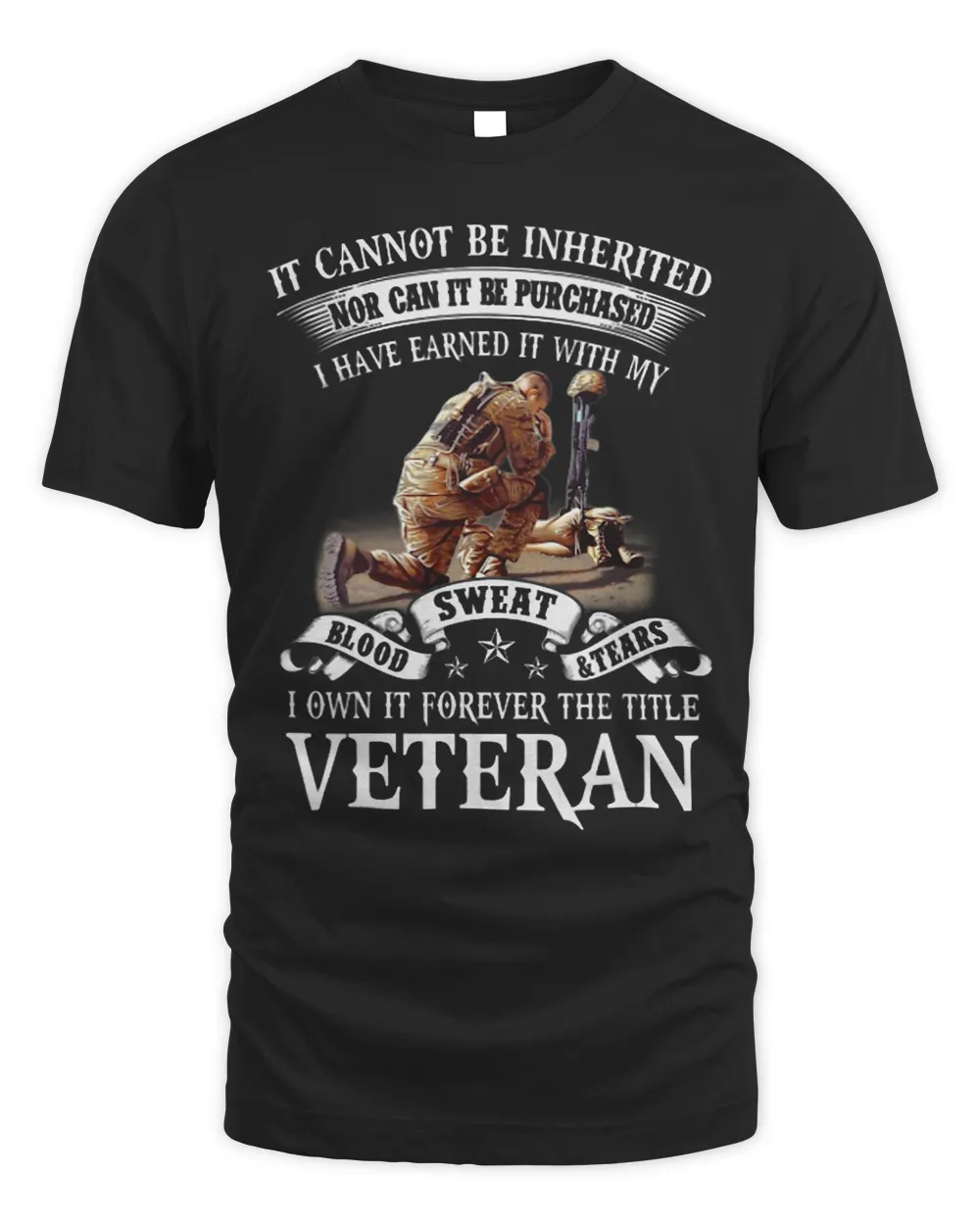 I Cannot Be Inherited Nor Can It Be Purchased I Have Earned Unisex Standard T-Shirt black s
