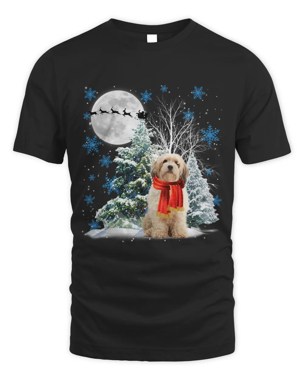 Cavachon Under Moonlight Snow Christmas Pajama 122