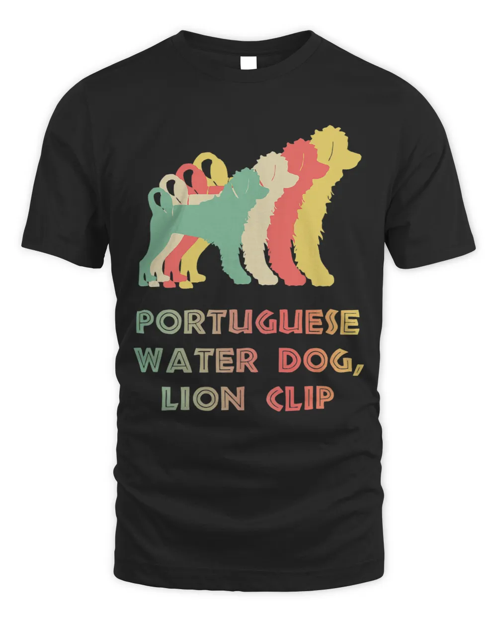 Retro Portuguese Water Dog Lion Clip Dog Mom Vintage