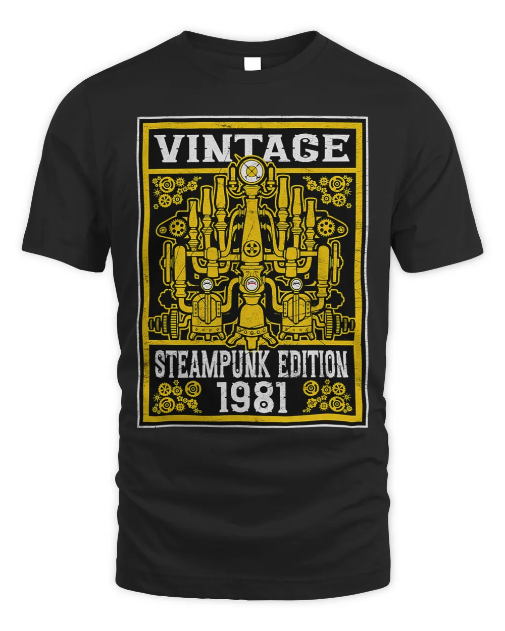 Vintage 1981 Birthday Victorian Steampunk Edition Goth Gears