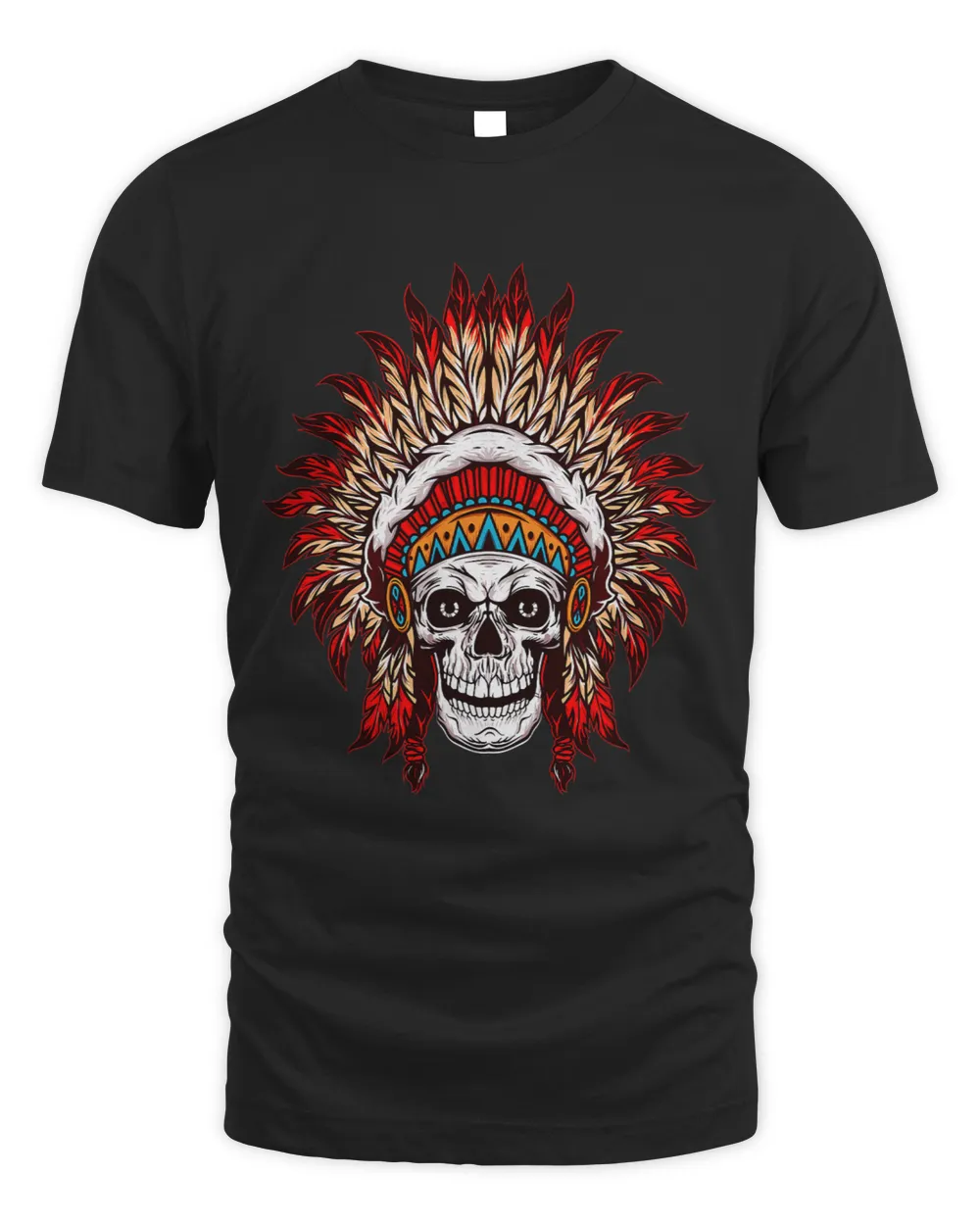 Native American Skull Headdress Indigenous Indian Blood