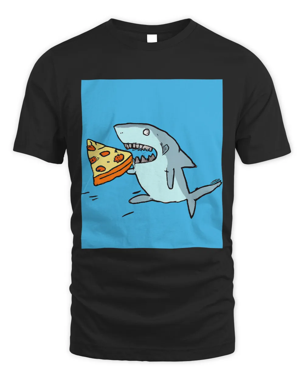 Shark Eating Pizza Fish Feeding