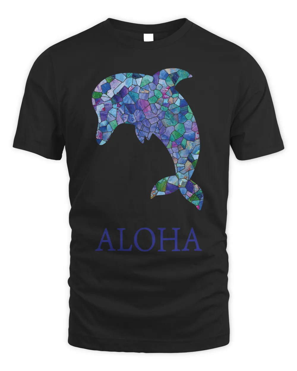 Aloha Dolphin Blue Geometric Ocean Aqua Sea Beach Nautical