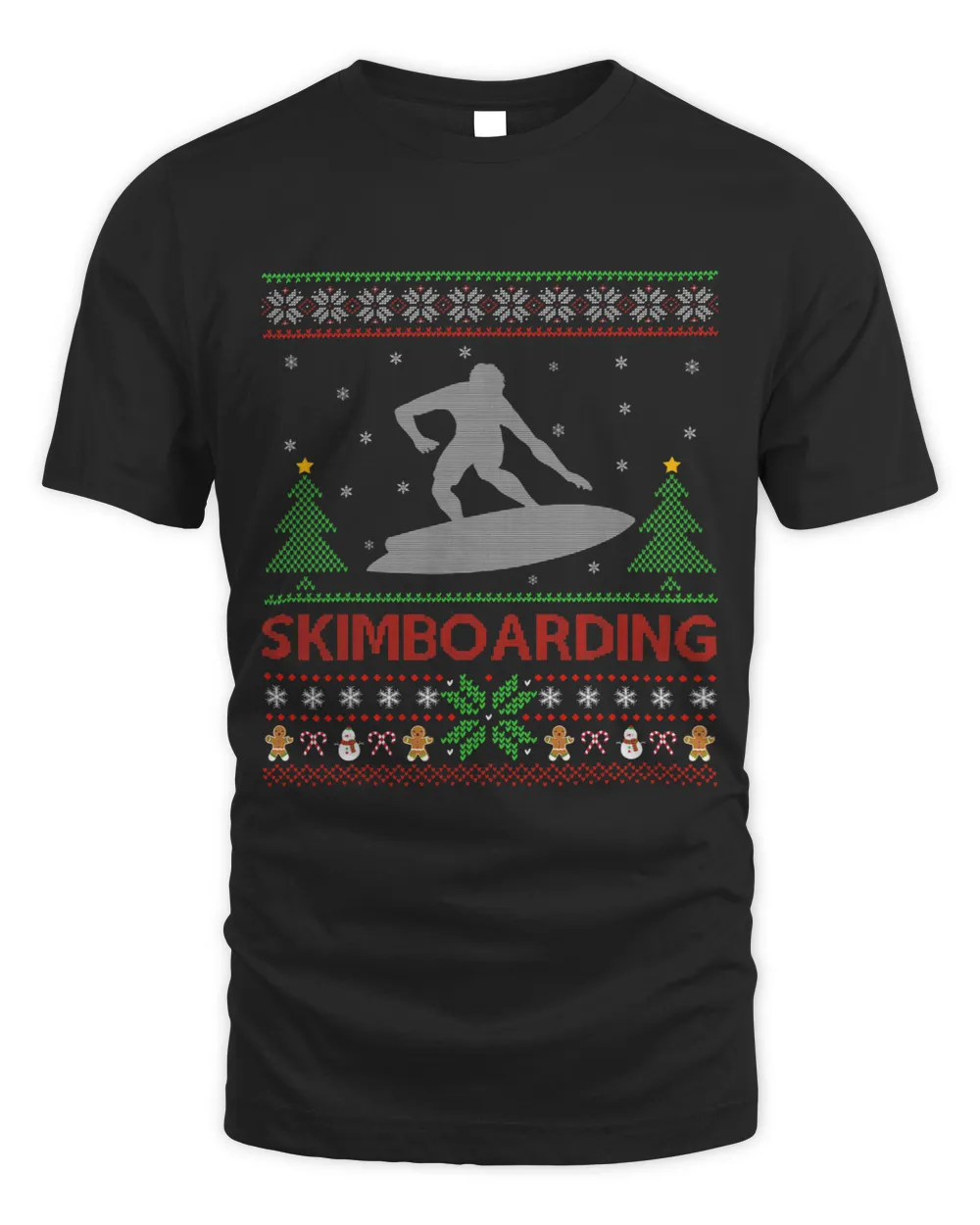 Skimboarding Sports Lover Santa Ugly Skimboarding Christmas