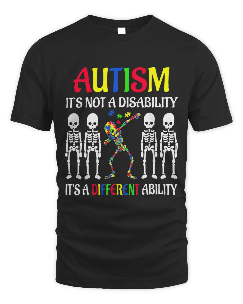 Skull Dance Autism Awareness Its Not A Disability