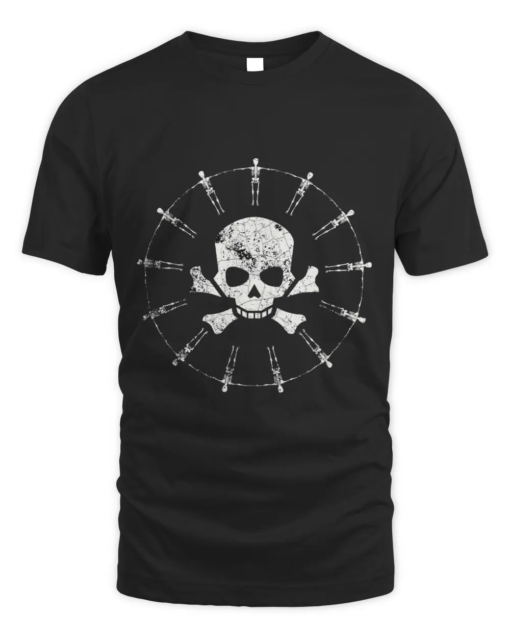 Skull Skeleton Crossbones Punk Rock Gothic Bones Tattoo