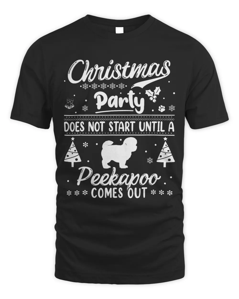 Peekapoo Dog Tree Christmas Party Pet Animal Dog Lover