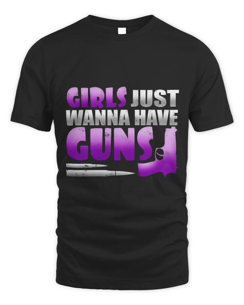 Awesome Girls Just Wanna Have Guns Pistol Shooting T Shirt