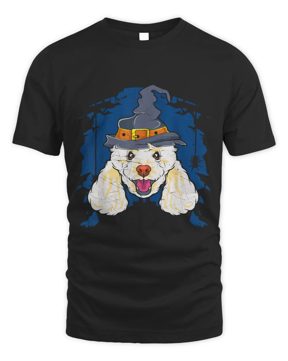 Poodles Witch Funny Halloween Gifts Dog Lover Men Women T-Shirt179 Poodle dog