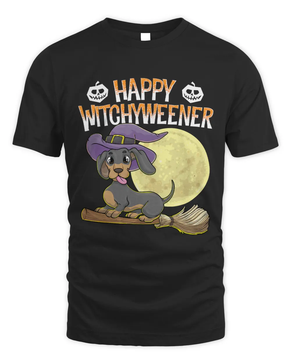 Wiener Happy Witchyweener Halloween Dachshund Witch 223 Dachshund Doxie