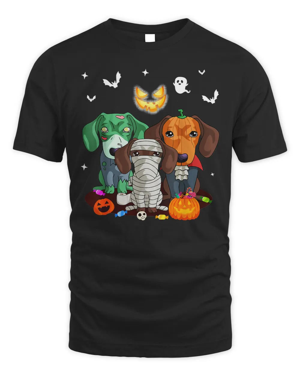 Wiener Halloween Witch Cute Lovers 298 paw Dachshund Doxie