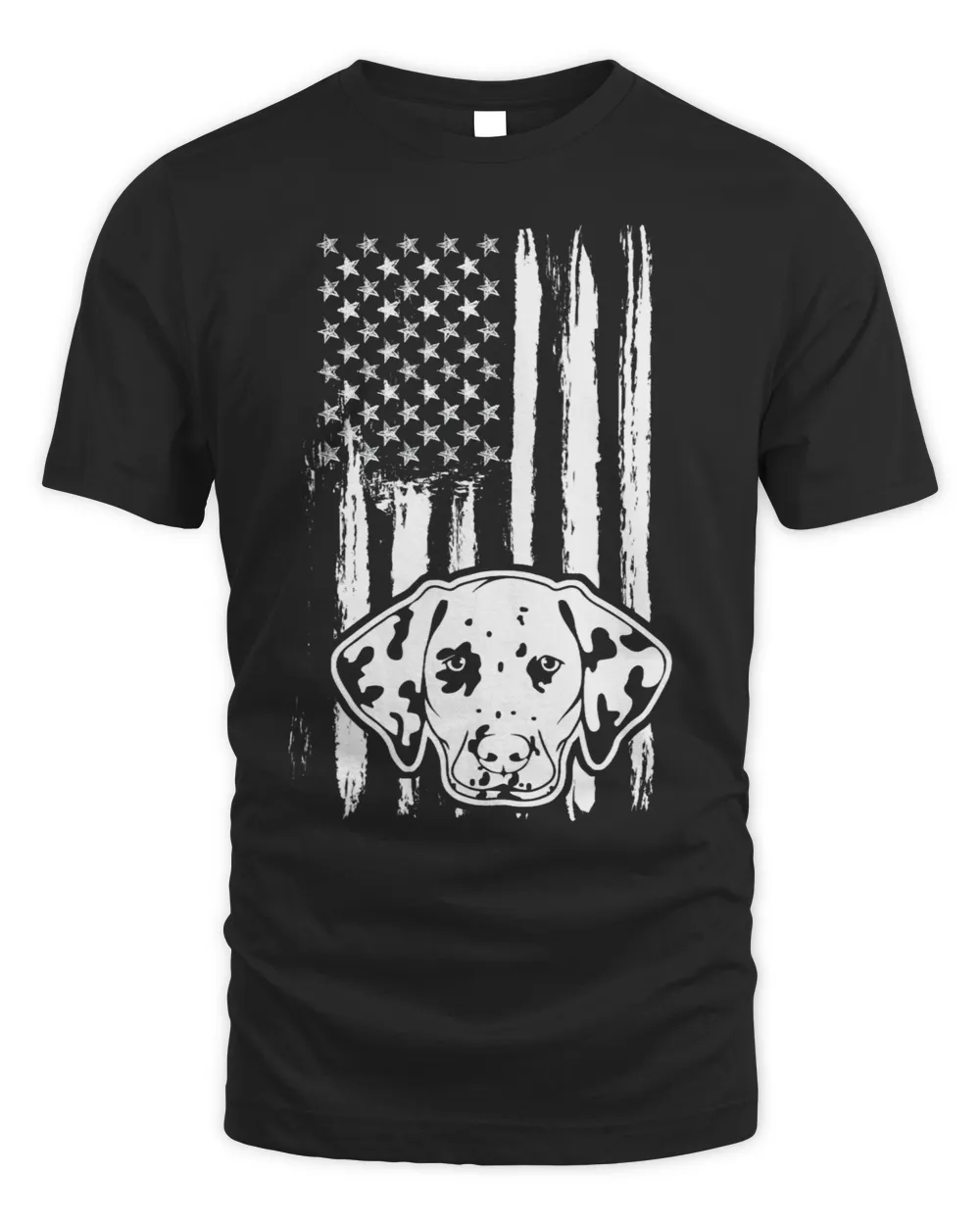 Funny Dalmatian American Flag USA Puppy Dalmatians Dog