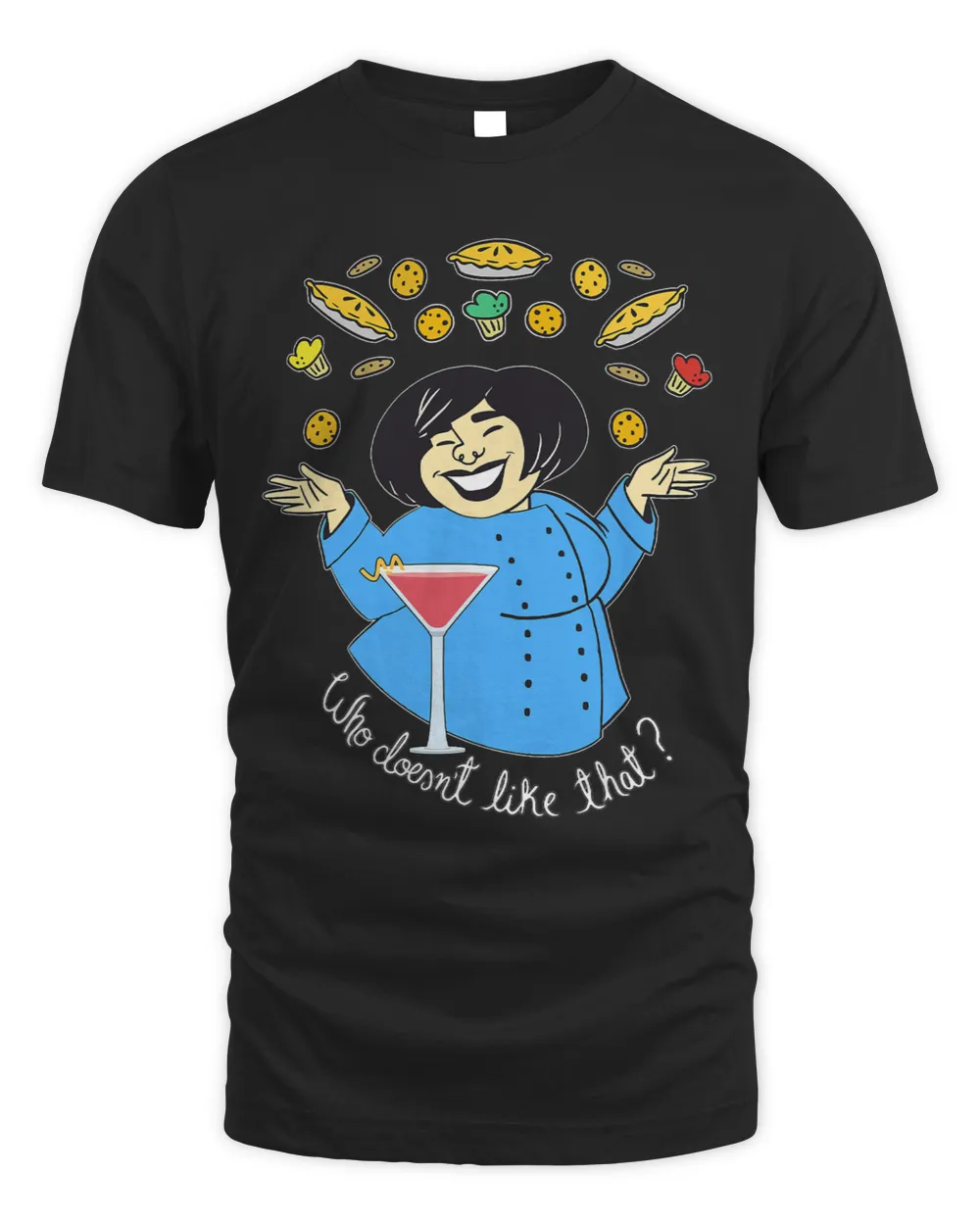 Funny Chef Cook Baker Pateries Kitchen Culinary Restaurant Unisex Standard T-Shirt black s