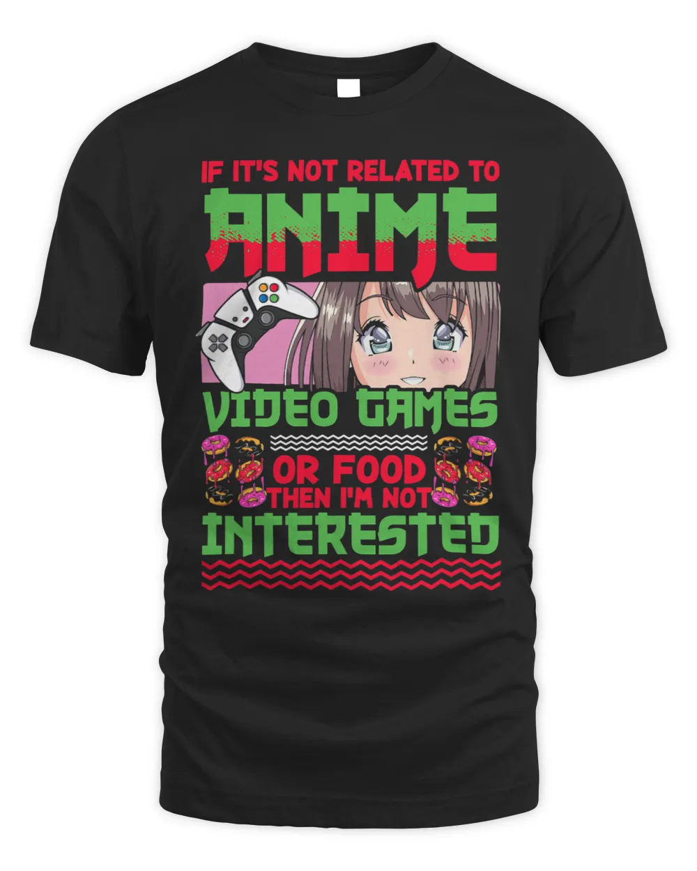 Anime Video Games Food Donut Japan Anime Gamer Otaku