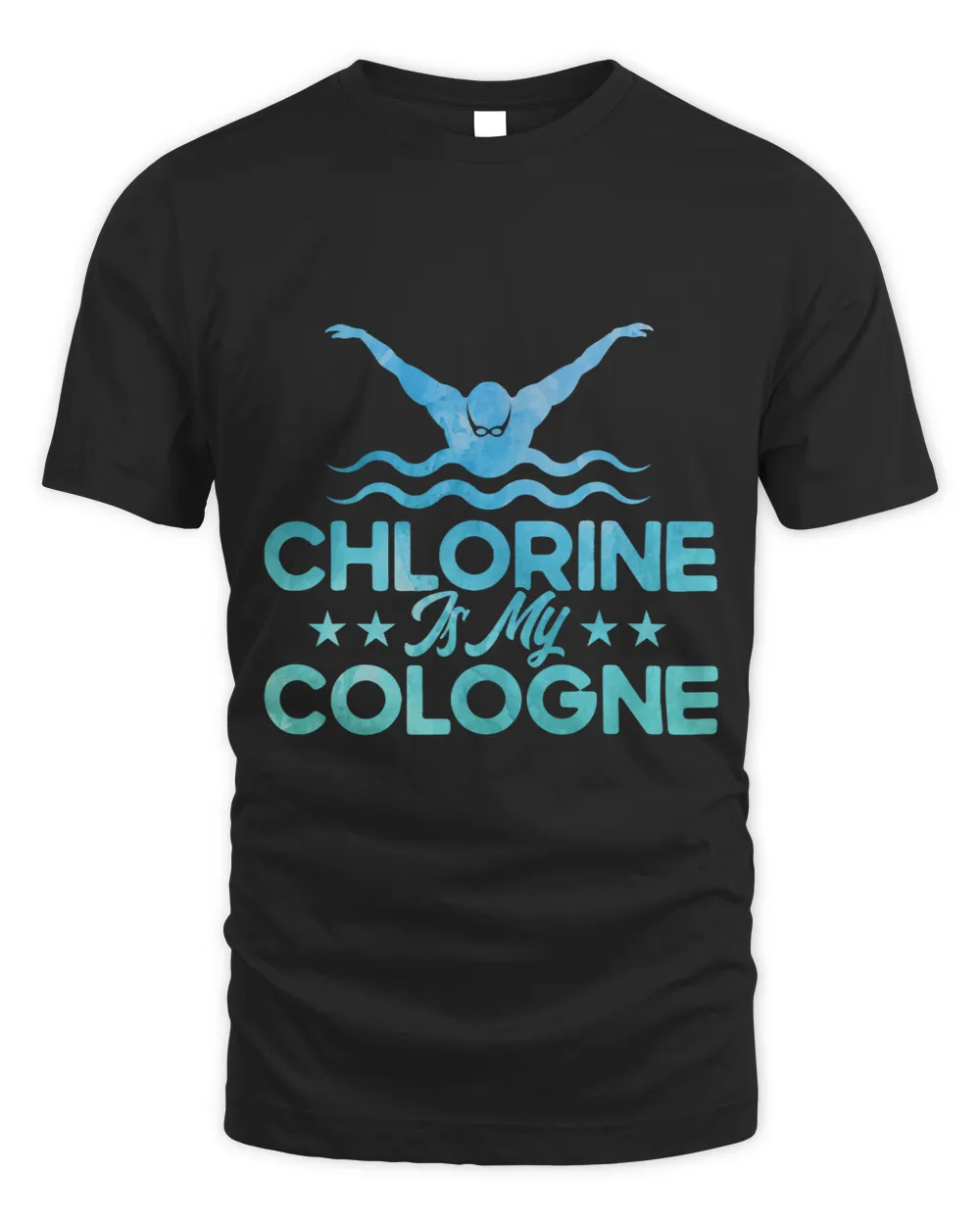 Swimming Swimmer Swim Chlorine Is My Cologne Watercolor 1